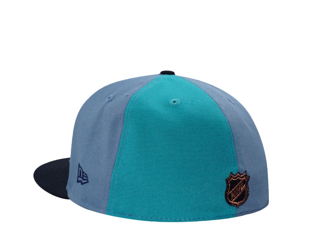 New Era Anaheim Ducks Stanley Cup 2003 Pinwheel Blue Two Tone Edition 59Fifty Fitted Cap