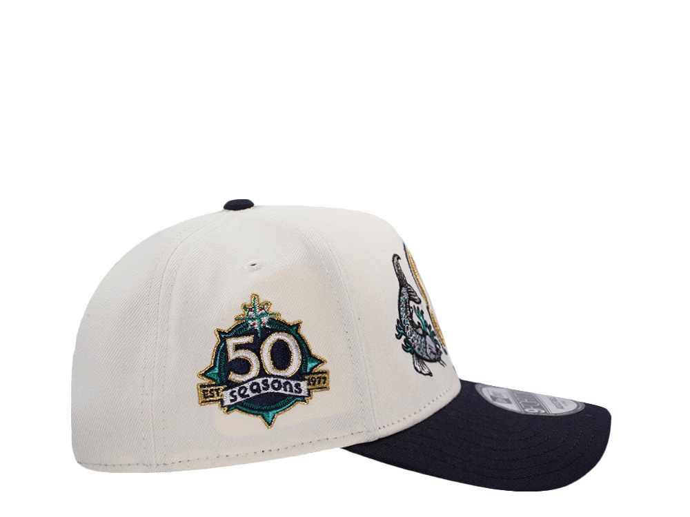 New Era Seattle Mariners 50th Anniversary Koi Chrome Two Tone Edition 9Forty A Frame Snapback Cap