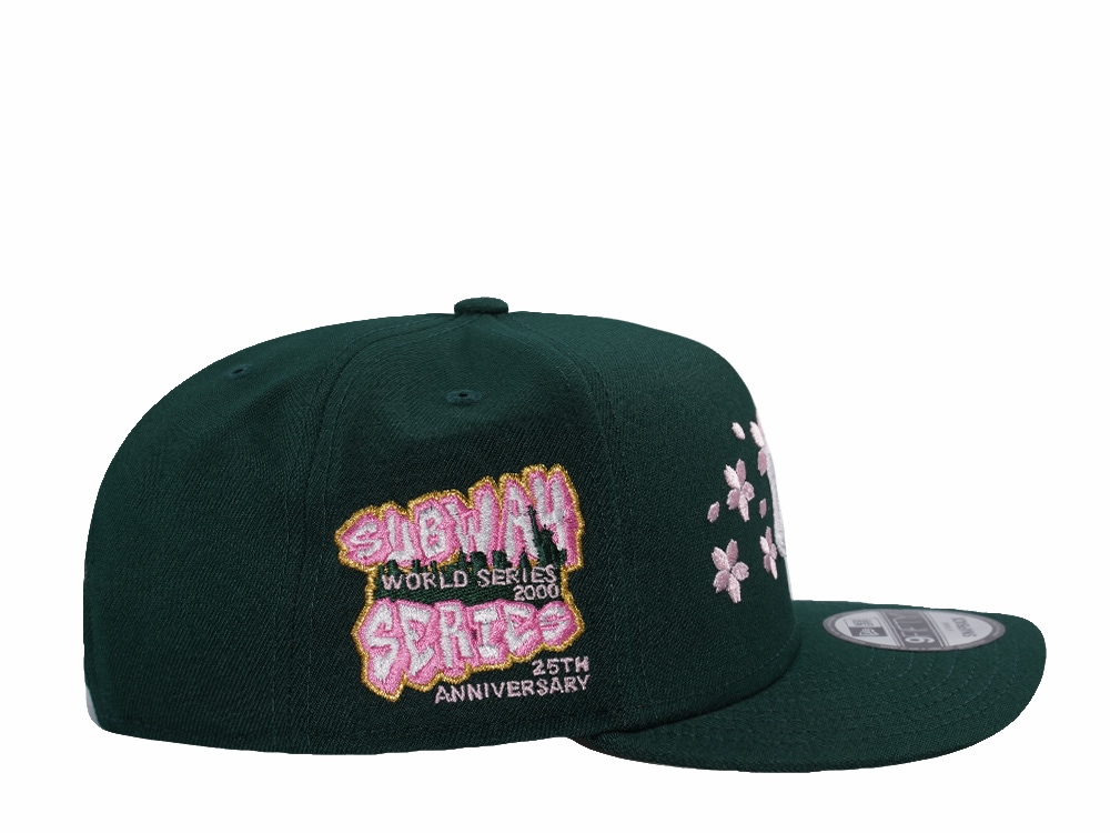 New Era New York Yankees Subway Series Sakura Dark Green Prime Edition 9Fifty A Frame Snapback Cap