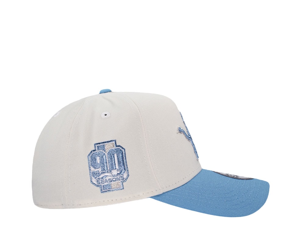 New Era Detroit Lions 90 Seasons Chrome Metallic Two Tone Edition 9Forty A Frame Snapback Cap