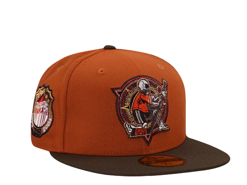 New Era Edmonton Oilers 25th Anniversary Dia De Los Muertos Walnut Prime Edition 59Fifty Fitted Cap