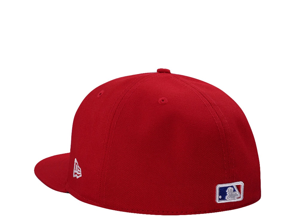 New Era Los Angeles Dodgers Upside Down Scarlet Prime Edition 59Fifty Fitted Cap