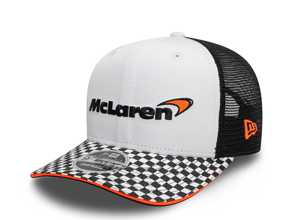 New Era Mclaren Racing Checkered Visor Red 9Fifty Original Fit Snapback Cap