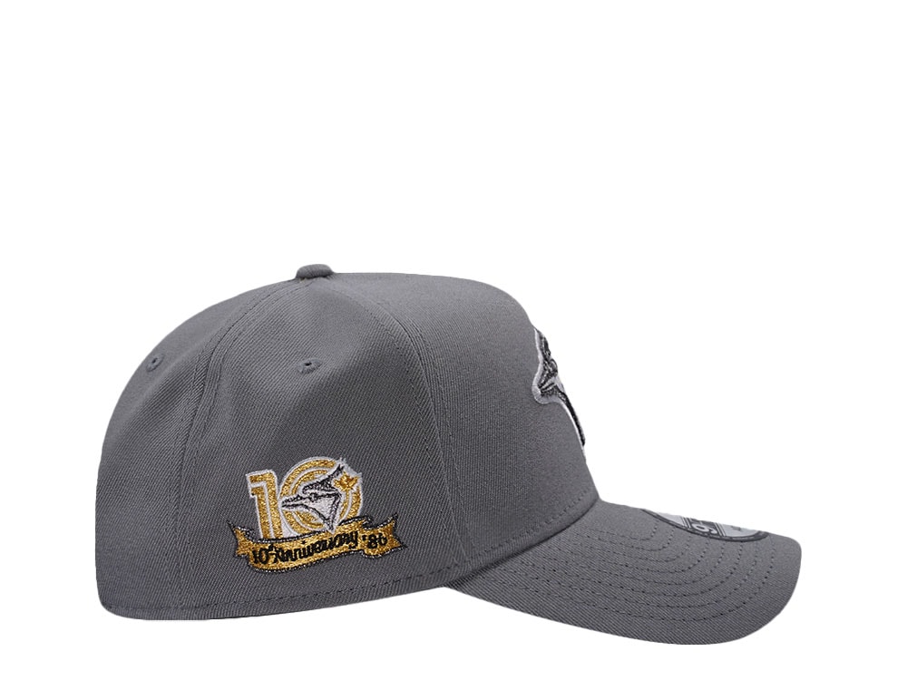 New Era Toronto Blue Jays 10th Anniversary Gray Edition 9Forty A Frame Snapback Cap