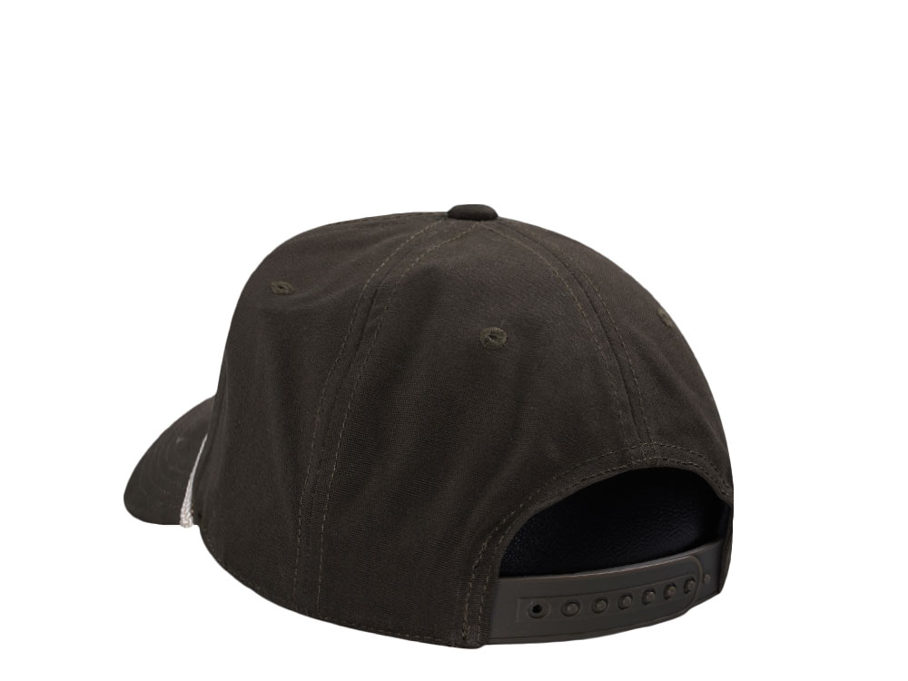 American Needle Smokey Bear Canvas Cappy Army Green Snapback Cap