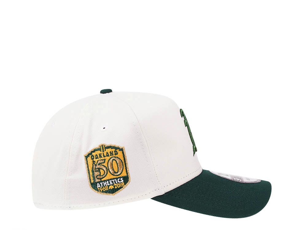 New Era Oakland Athletics 50th Anniversary Chrome Two Tone Edition 9Forty A Frame Snapback Cap