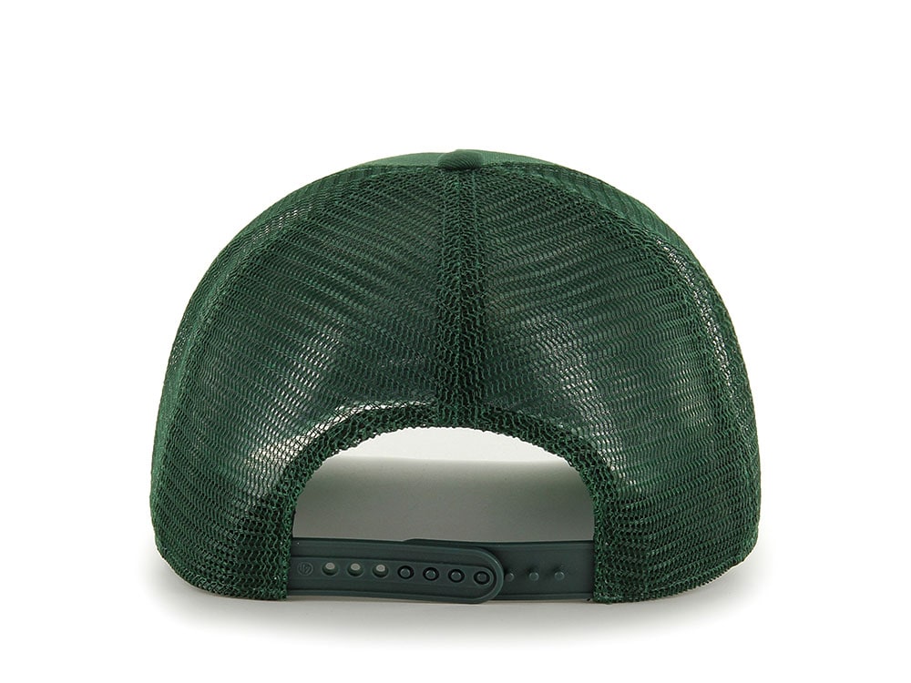 47Brand Oakland Athletics Dark Green World Series Chanpions Patch Edition Trucker Hitch Snapback Cap