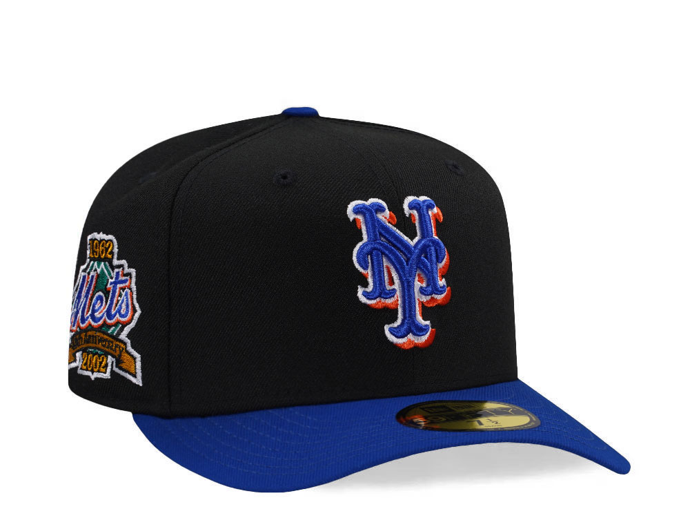 New Era New York Mets World Series 1962 Black Two Tone Edition 59Fifty Pre Curved Fitted Cap