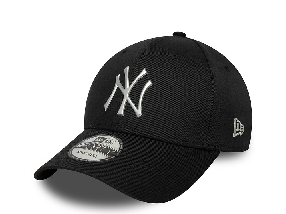 New Era New York Yankees Metallic Black  9Forty Snapback Cap