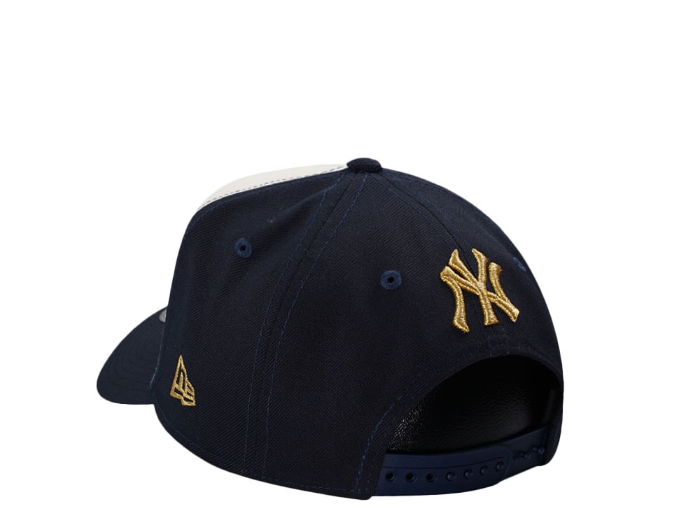 New Era New York Yankees World Series 1999 Gold Navy Two Tone 9Forty A Frame Snapback Cap