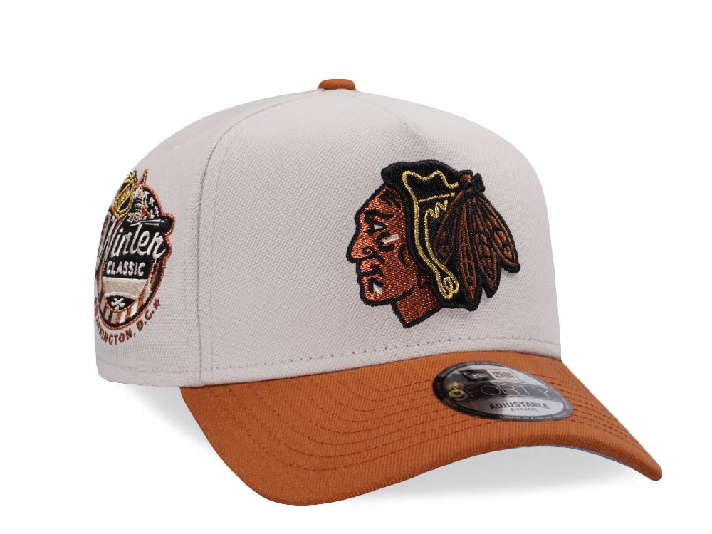New Era Chicago Blackhawk Winter Classic 2025 Chrome Two Tone Edition 9Forty A Frame Snapback Cap