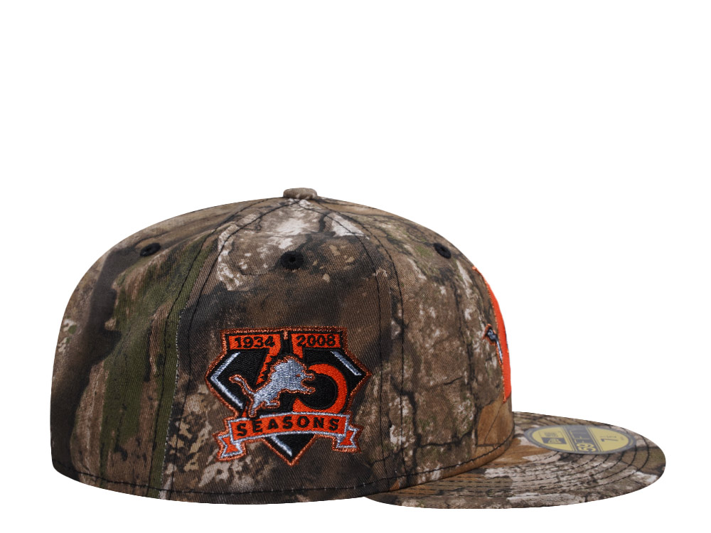 New Era Detroit Lions 75th Anniversary Realtree APX Prime Edition 59Fifty Fitted Cap