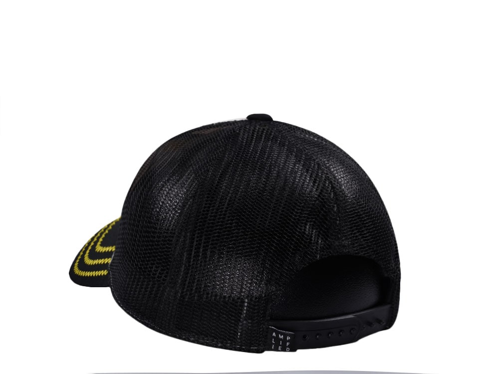 Amplified Nirvana Stone Black Trucker Snapback Cap
