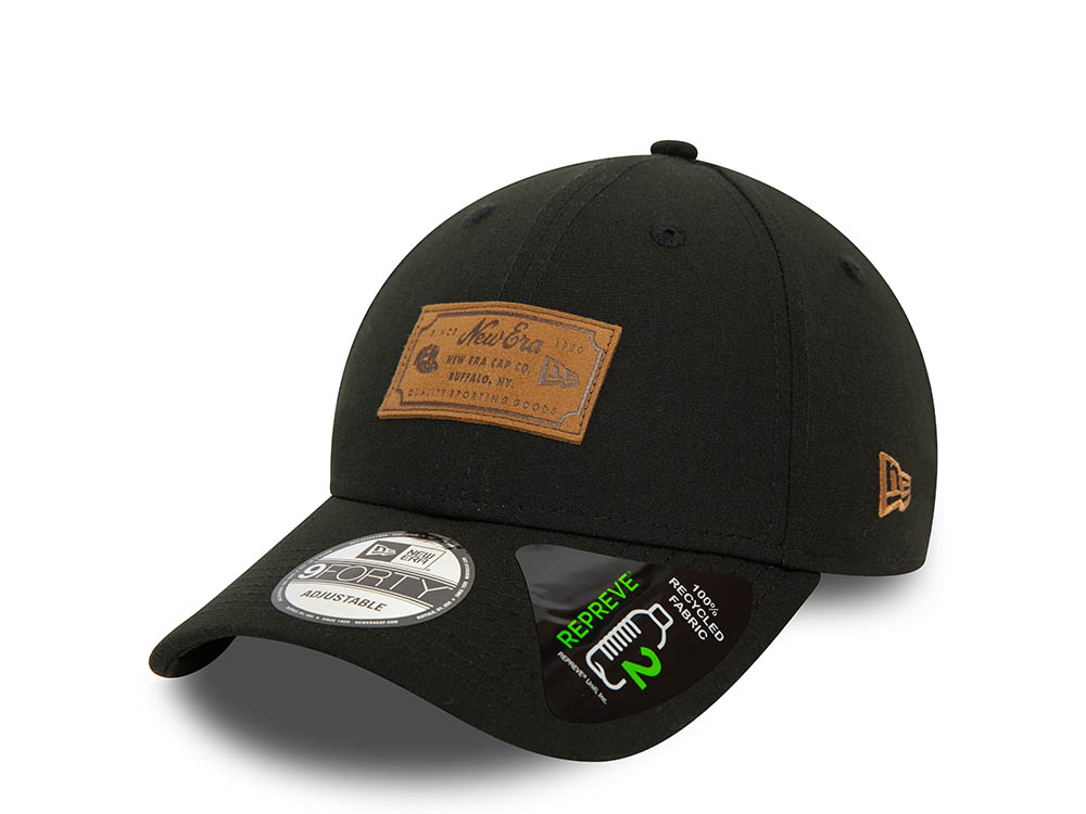 New Era New World Black 9Forty Strapback Cap