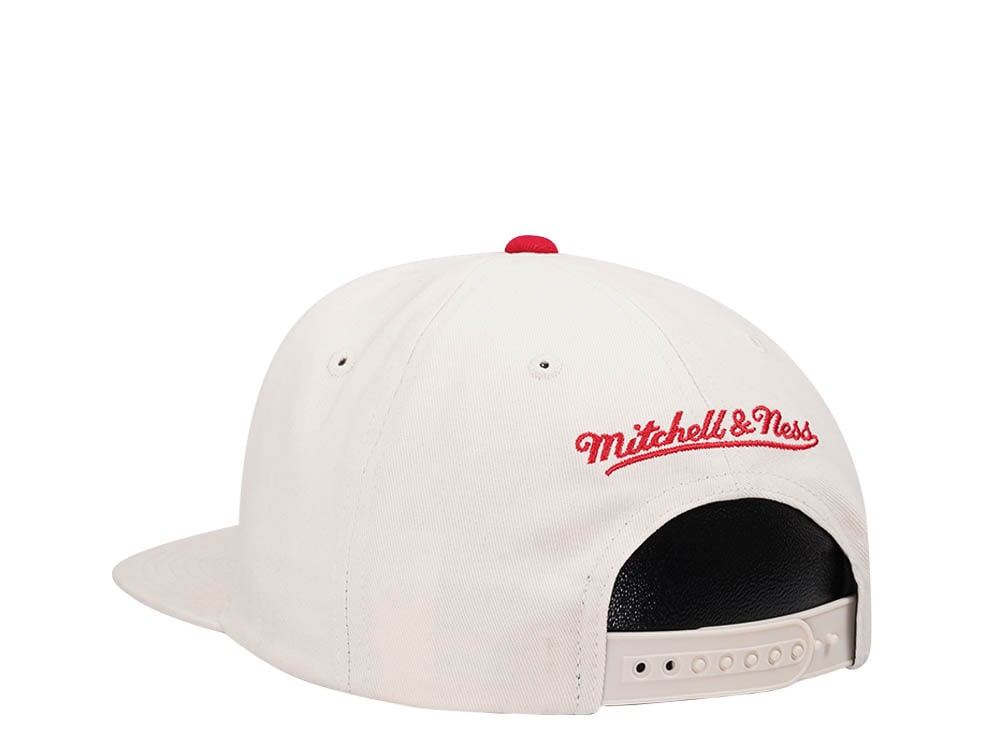 Mitchell & Ness Houston Rockets Reframe Retro Off White Snapback Cap