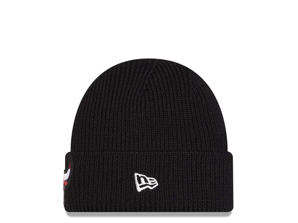 New Era Chicago Bulls Skull Knit Black Mütze