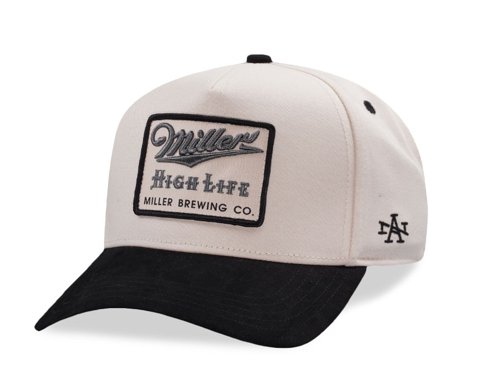 American Needle Miller High Life Ivory Wrangler Edition Snapback Cap