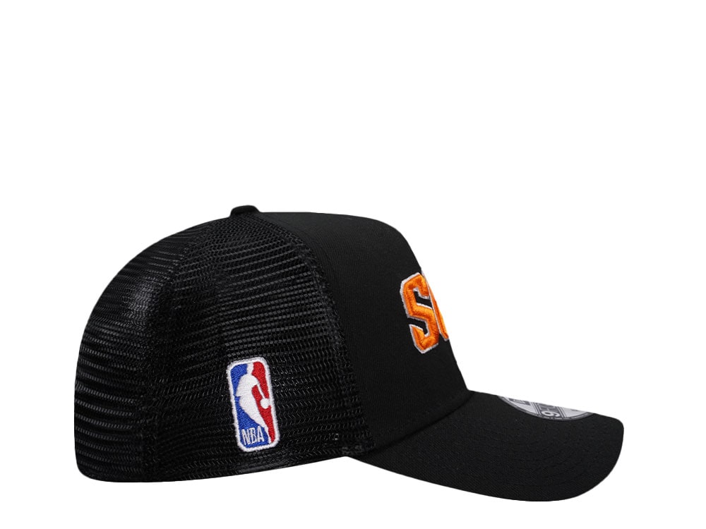 New Era Phoenix Suns Black Classic Edition Trucker 9Forty A Frame Snapback Cap