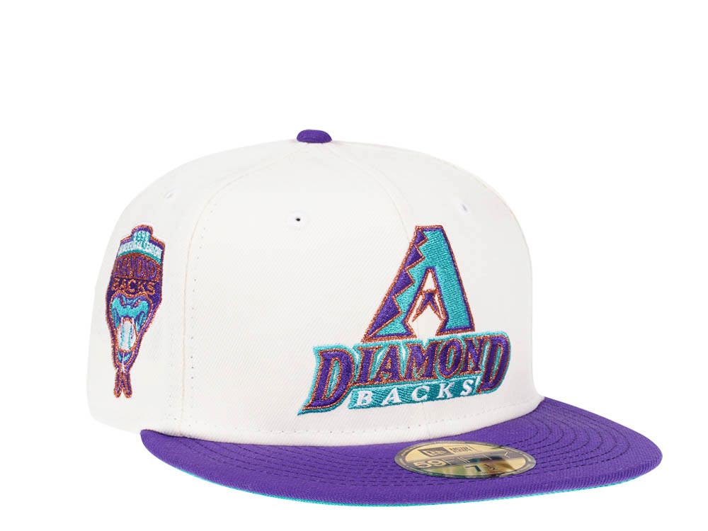 New Era Arizona Diamondbacks Inaugural Season 1998 Cream Dome Edition 59Fifty Fitted Cap
