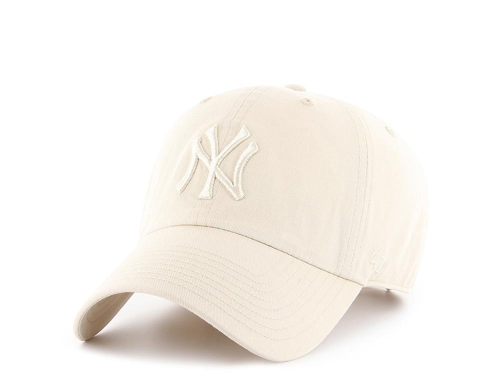 47Brand New York Yankees Natural Tonal Clean up Strapback Cap