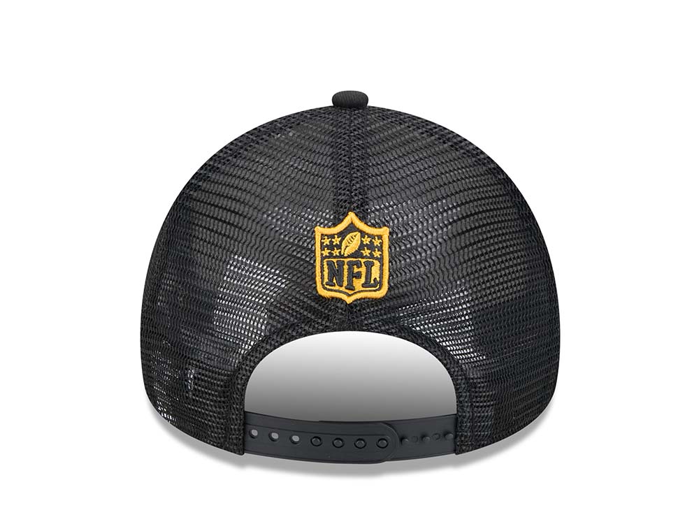 New Era Pittsburgh Steelers Sideline 2024 9Forty A Frame Trucker Snapback Cap
