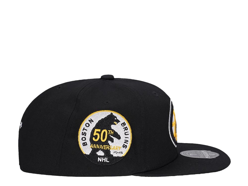 Mitchell & Ness Boston Bruins 50th Anniversary Vintage Edition Dynasty Fitted Cap