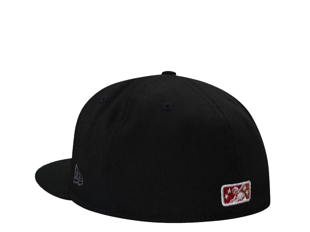 New Era Hickory Crawdads 25 Seasons Black Throwback 59Fifty Fitted Cap