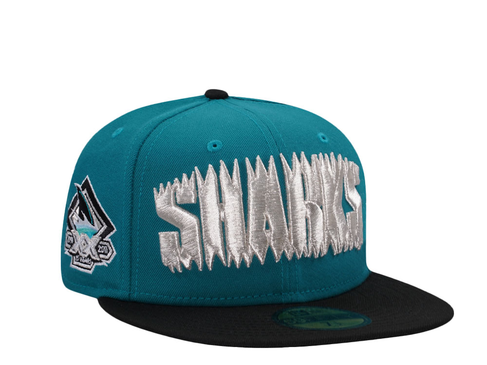 New Era San Jose Sharks 20th Anniversary Two Tone Edition 59Fifty Fitted Cap