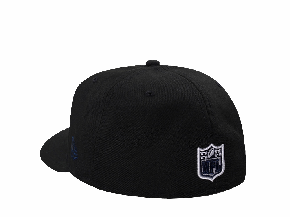 New Era New England Patriots Black Prime Edition Pre Curved 59Fifty Fitted Cap