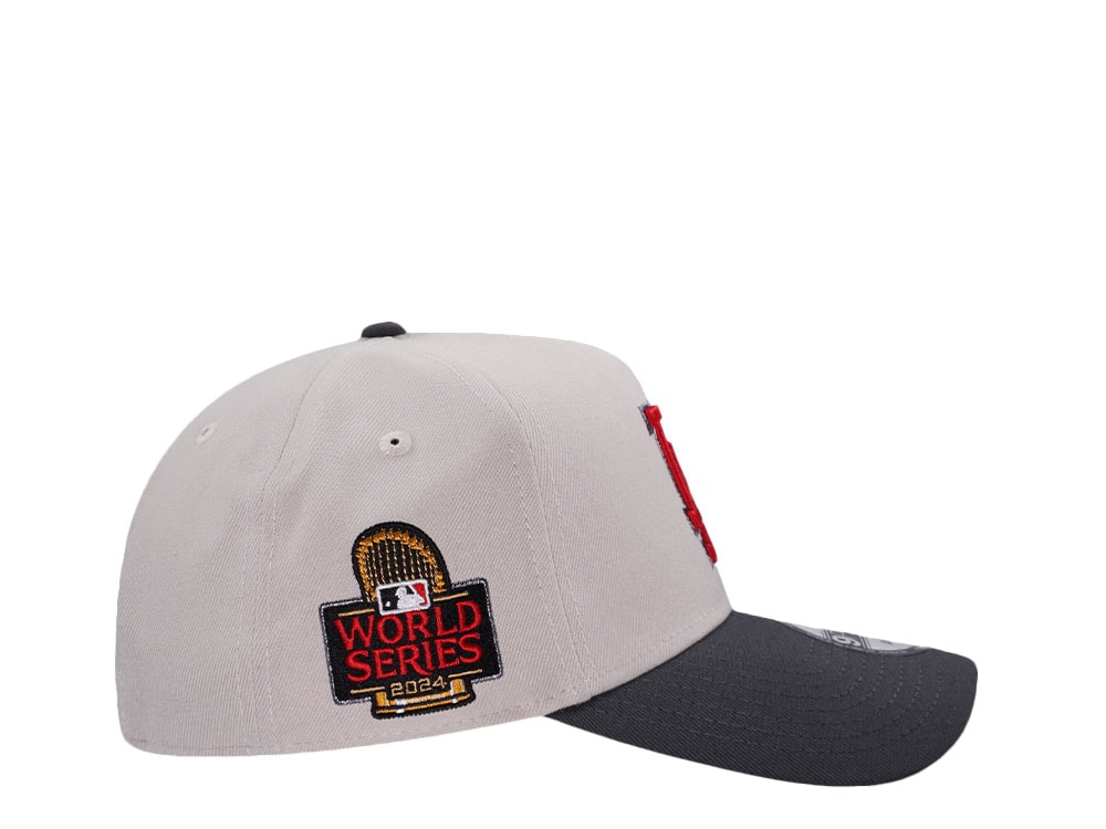 New Era Los Angeles Dodgers World Series 2024 Stone Flame Two Tone Edition 9Forty A Frame Snapback Cap