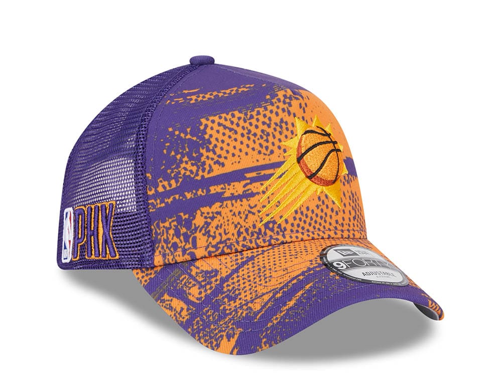 New Era Phoenix Suns NBA Tip Off 2024 Trucker 9Forty A Frame Snapback Cap