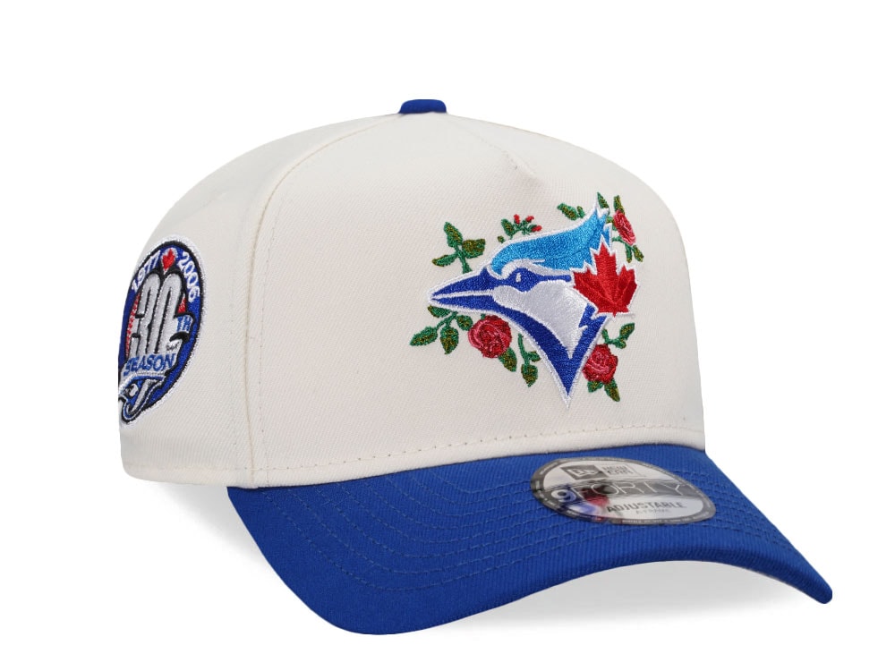 New Era Toronto Blue Jays 30th Season Floral Chrome Two Tone Edition 9Forty A Frame Snapback Cap