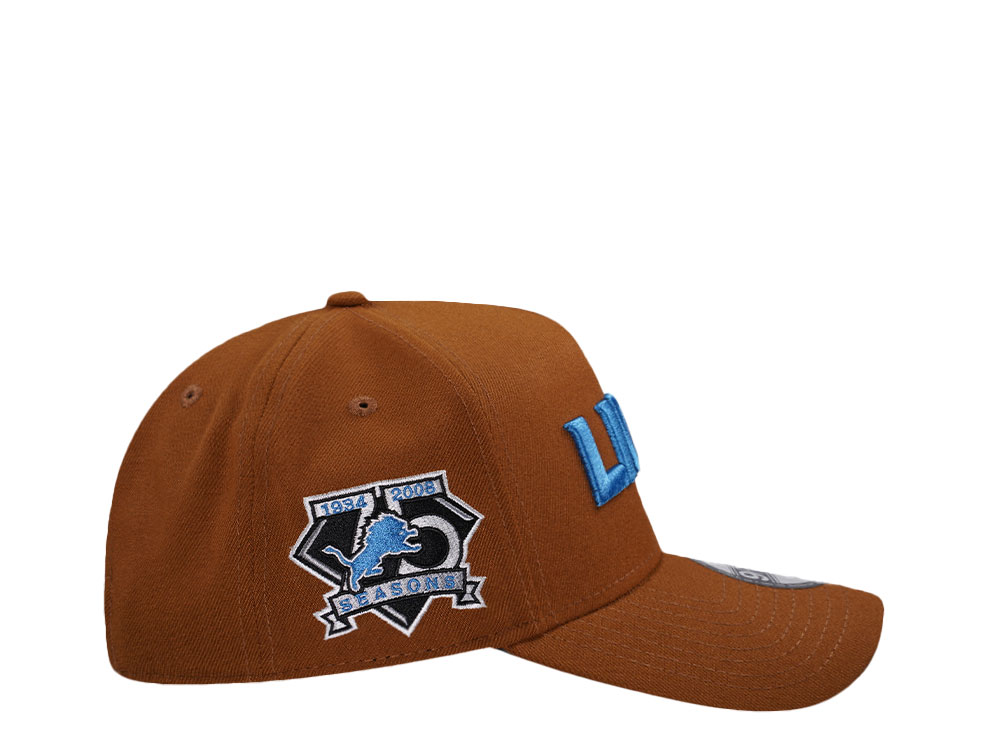 New Era Detroit Lions 75th Anniversary Bourbon Prime Edition 9Forty A Frame Snapback Cap