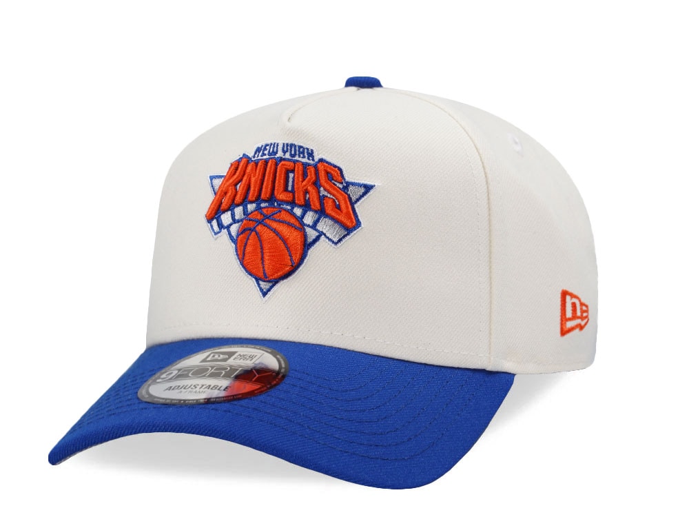 New Era New York Knicks Classic Chrome Two Tone Edition 9Forty A Frame Snapback Cap