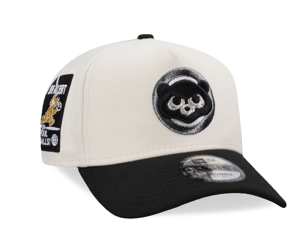 New Era Chicago Cubs For Foul Balls White Two Tone Classic Edition 9Forty A Frame Snapback Cap