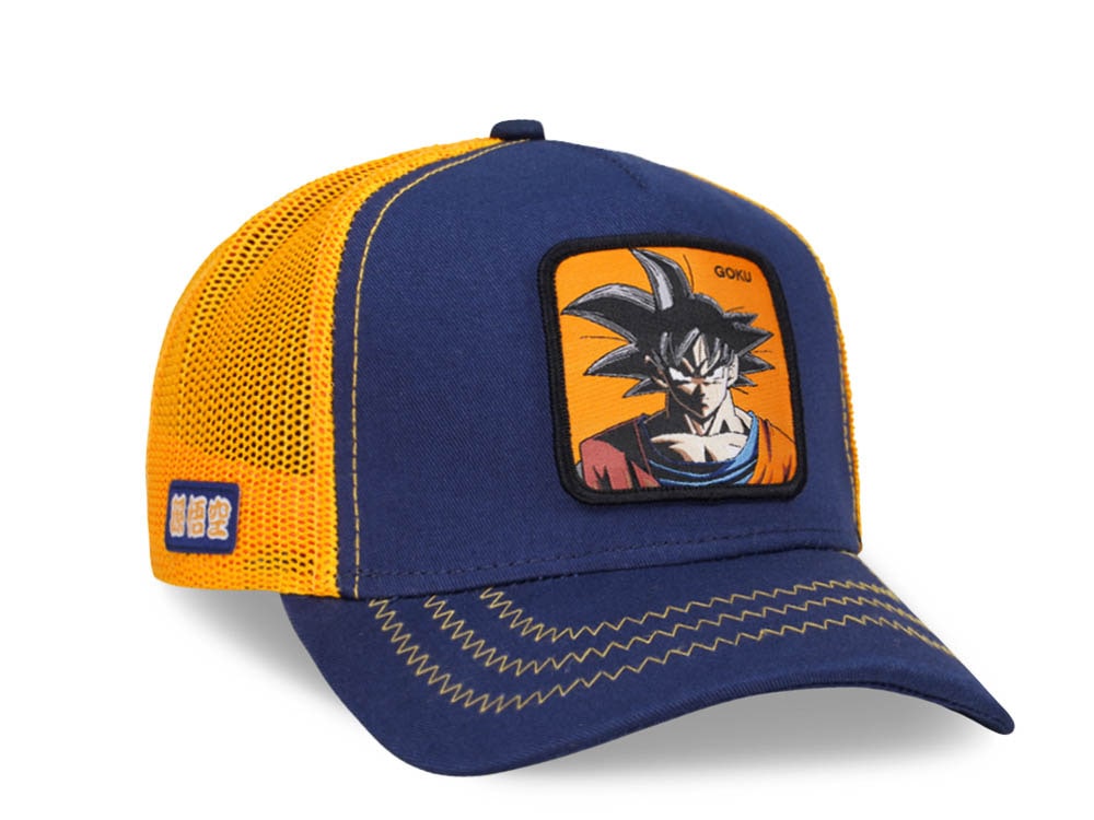 Capslab Dragon Ball Z Goku Blue/Orange Trucker Snapback Cap