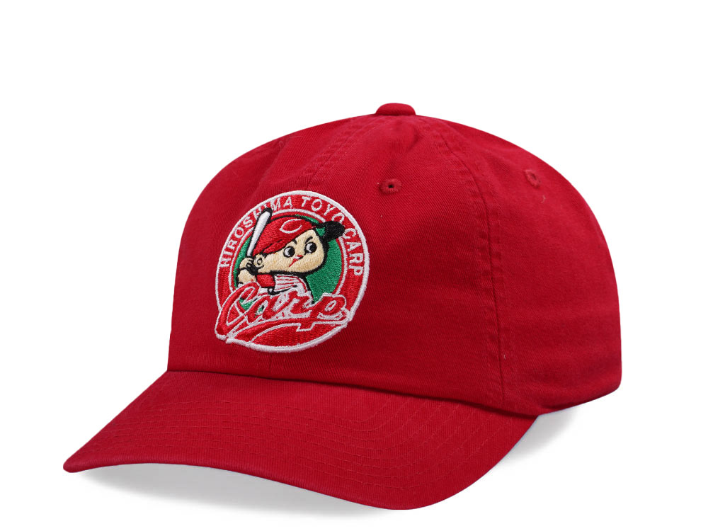 American Needle Hiroshima Carp Ballpark Red Strapback Cap