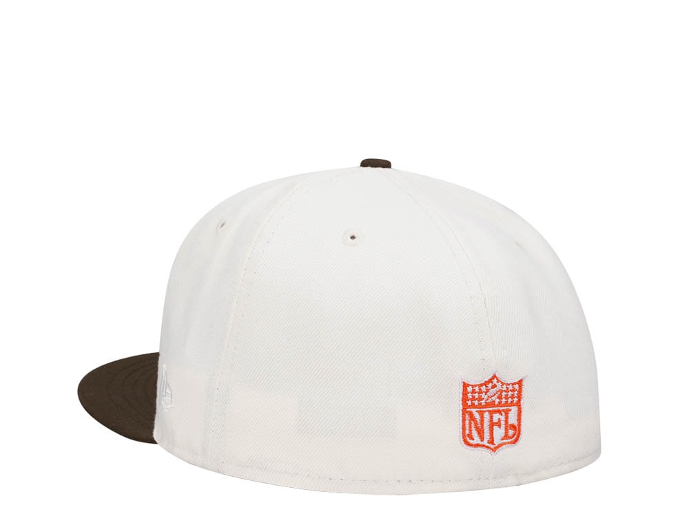 New Era Cleveland Browns 4-Time NFL Champions Chrome Two Tone Edition 59Fifty Fitted Cap