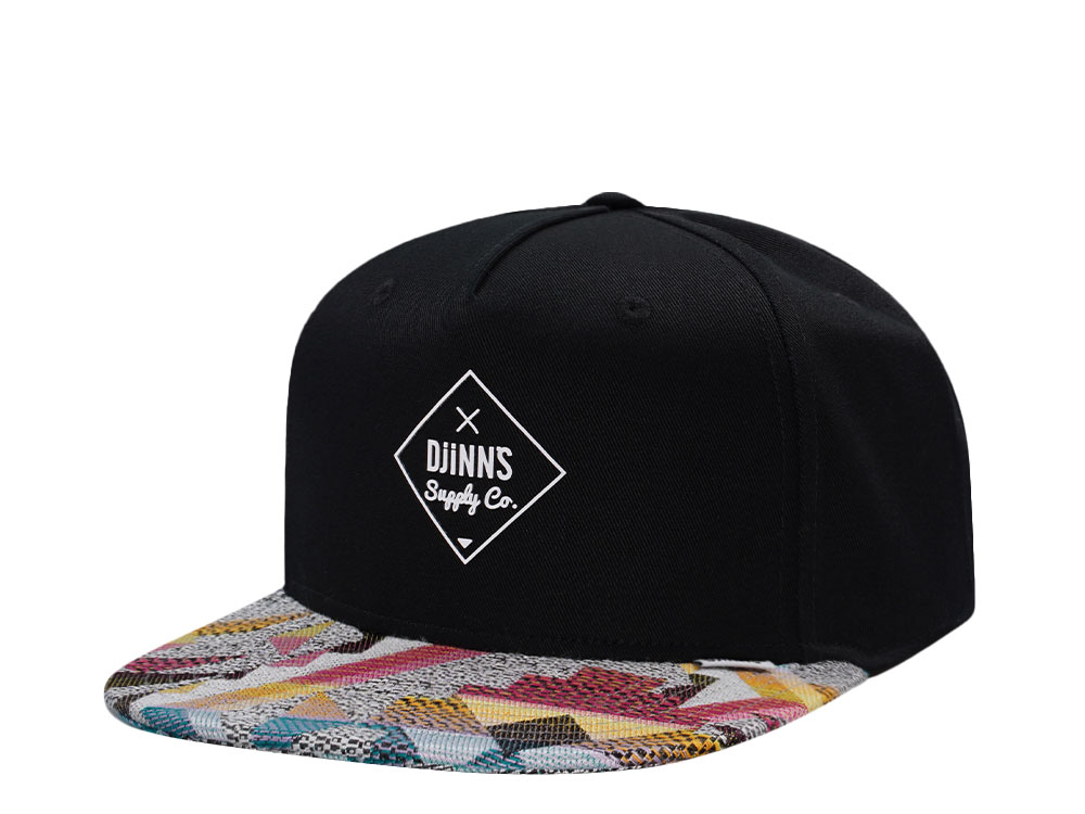 Djinns 5 Panel Rubber Logo Aztek Edition Snapback Cap
