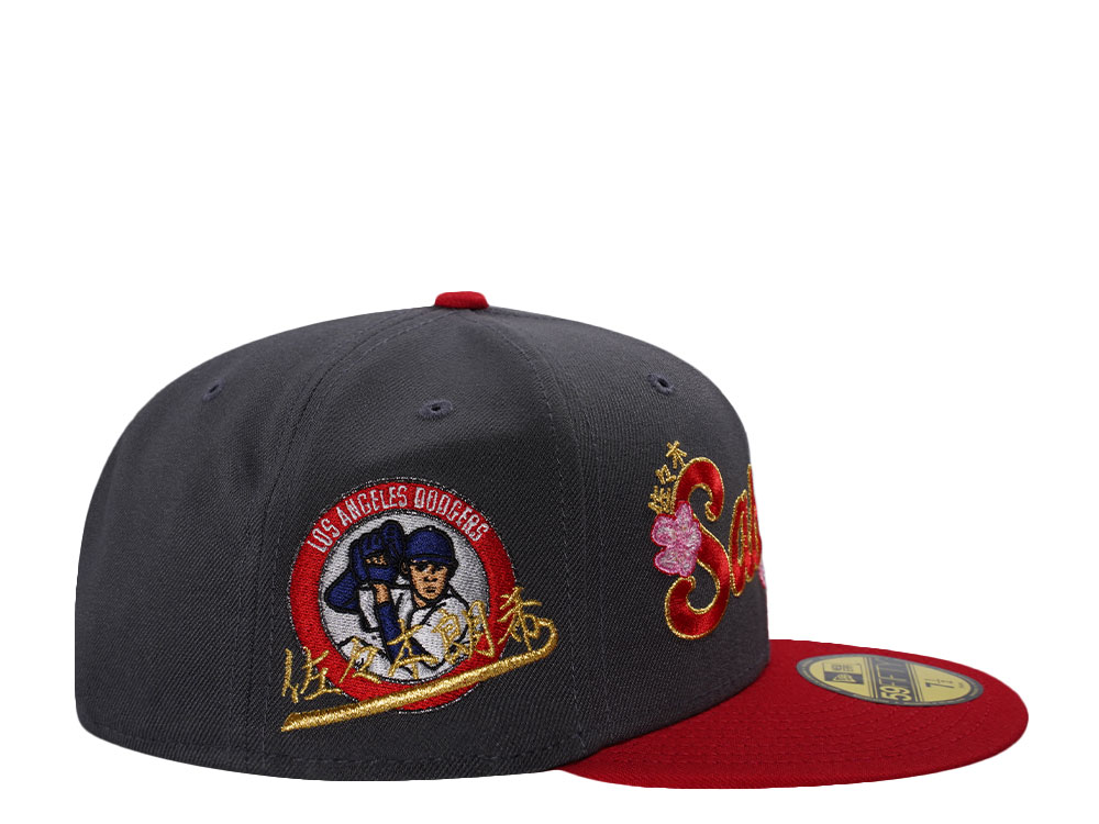 New Era Los Angeles Dodgers Sasaki Blossom Gray Two Tone Edition 59Fifty Fitted Cap