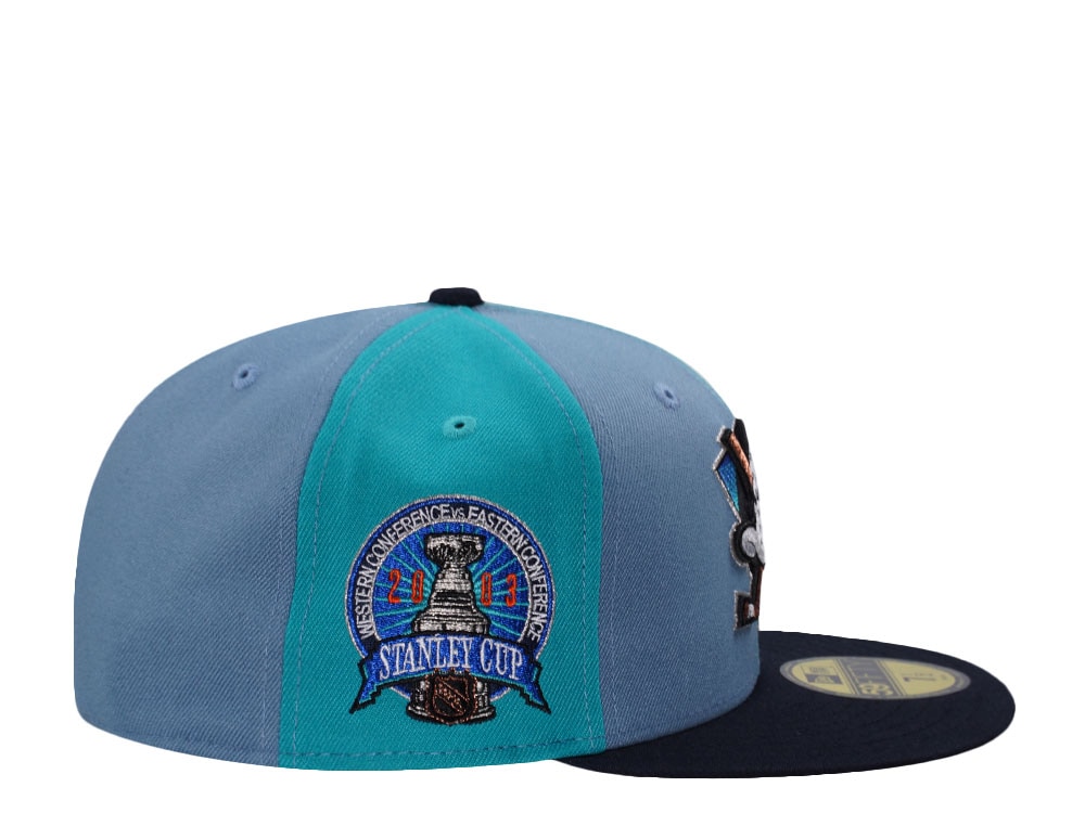 New Era Anaheim Ducks Stanley Cup 2003 Pinwheel Blue Two Tone Edition 59Fifty Fitted Cap