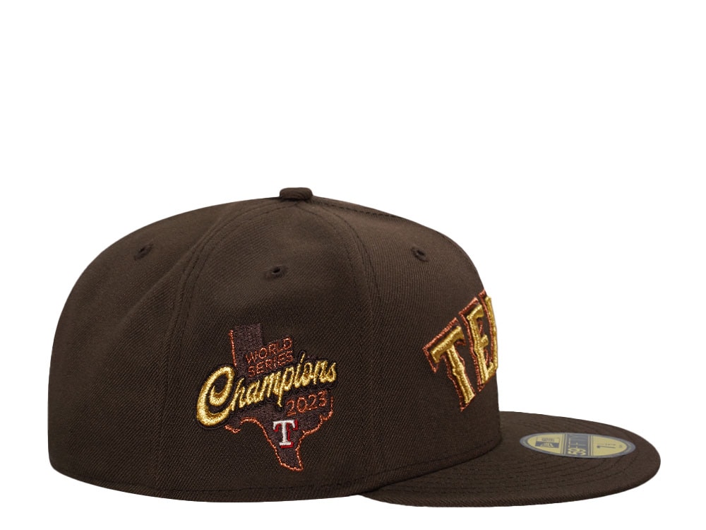New Era Texas Rangers World Series 2023 Walnut Edition 59Fifty Fitted Cap