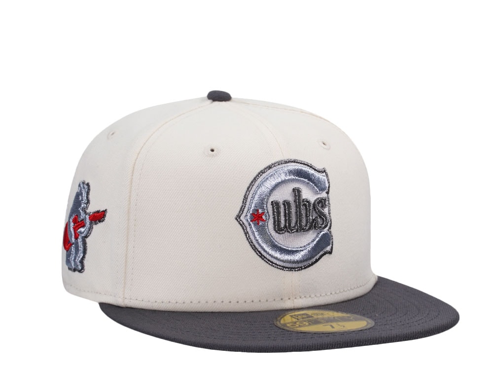 New Era Chicago Cubs Sweet Home Chrome Two Tone Edition 59Fifty Fitted Cap
