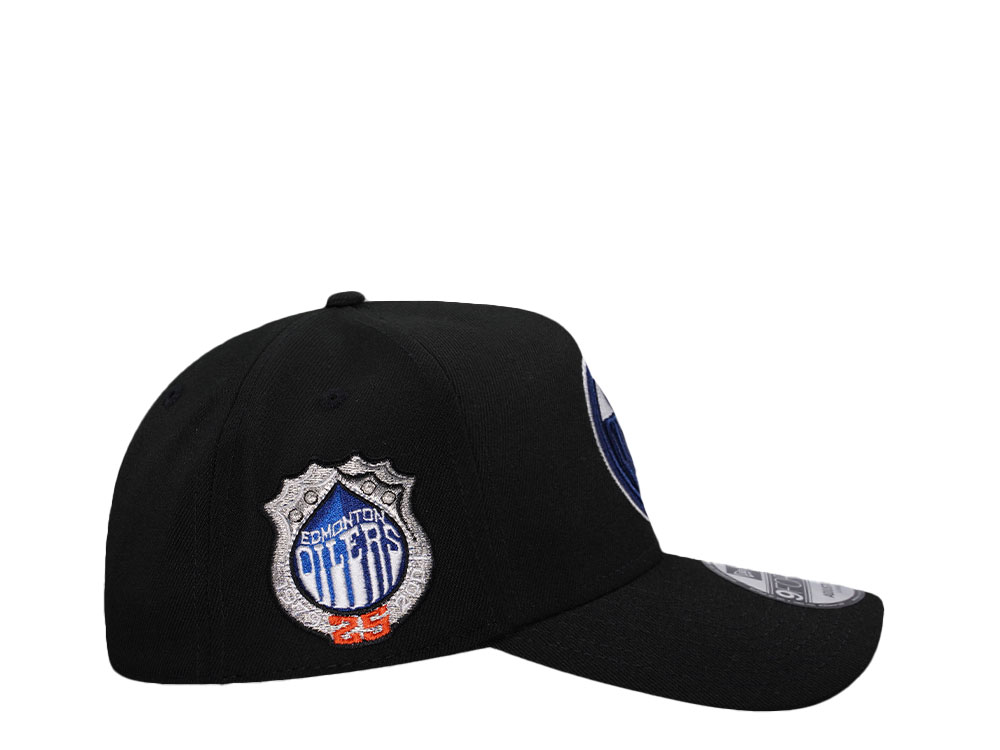 New Era Edmonton Oilers 25th Anniversary Black Classic 9Forty A Frame Snapback Cap