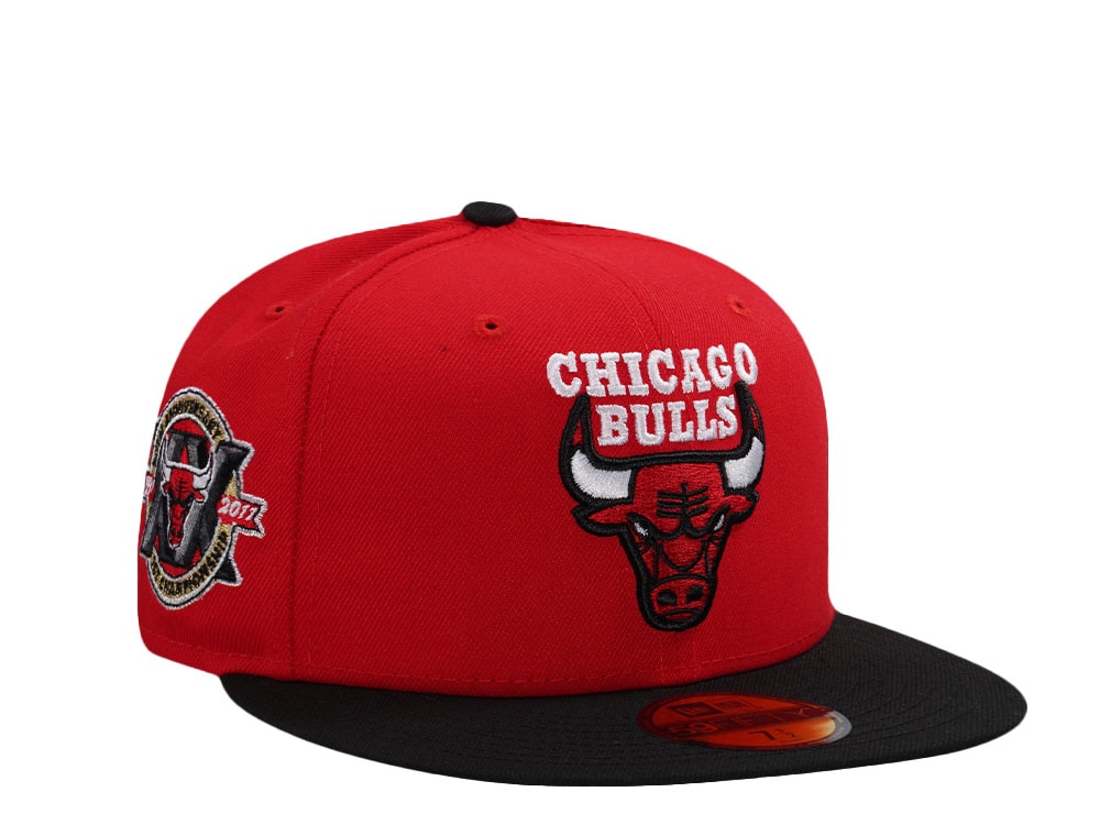 New Era Chicago Bulls 20th Anniversary Red Two Tone Edition 59Fifty Fitted Cap