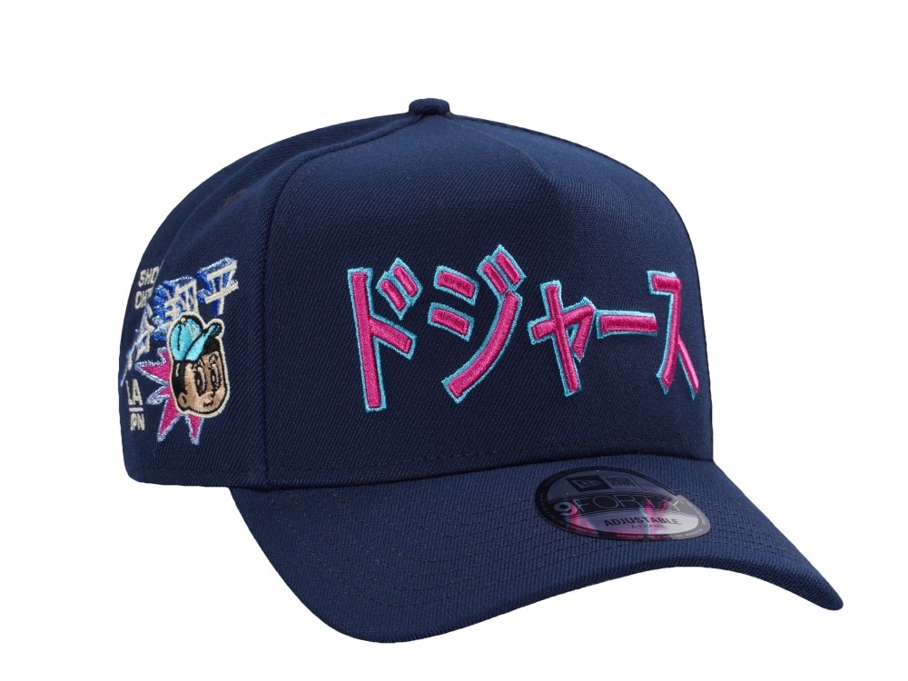 New Era Los Angeles Dodgers Kanji Ohtani Ocean Blue Prime Edition 9Forty A Frame Snapback Cap
