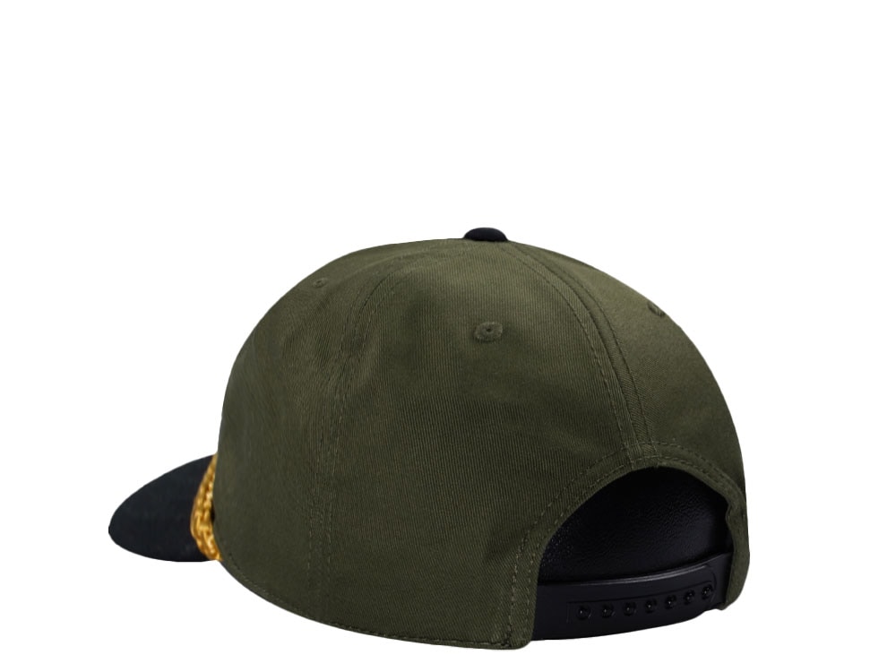 American Needle ACDC Roscoe Army Green Snapback Cap