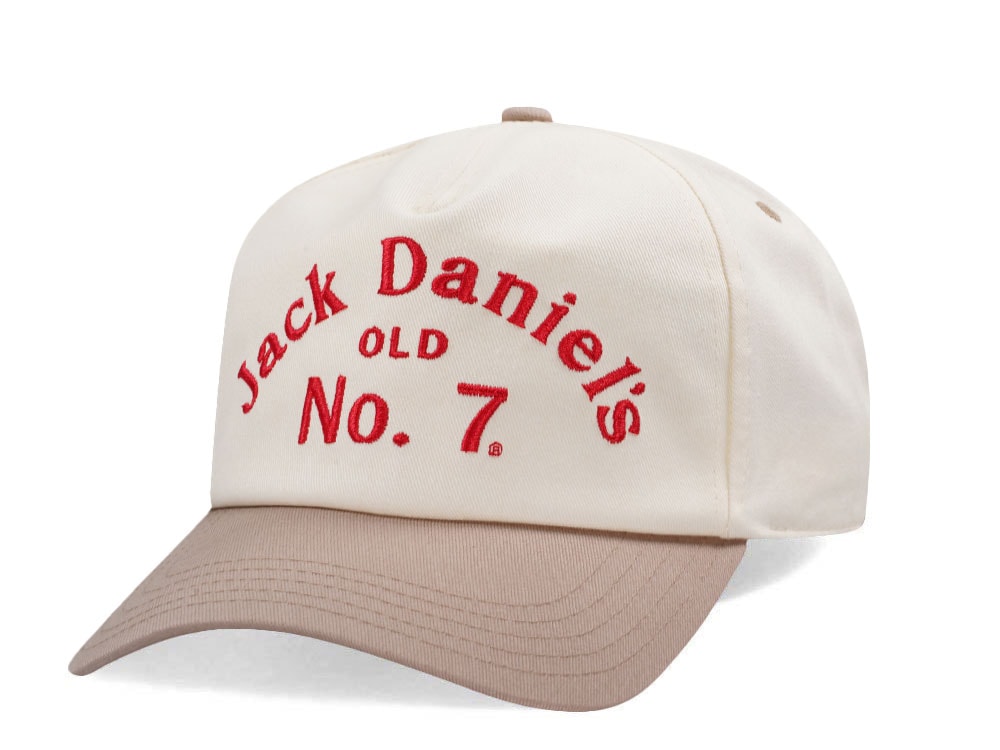 American Needle Jack Daniels Roscoe Ivory Snapback Cap