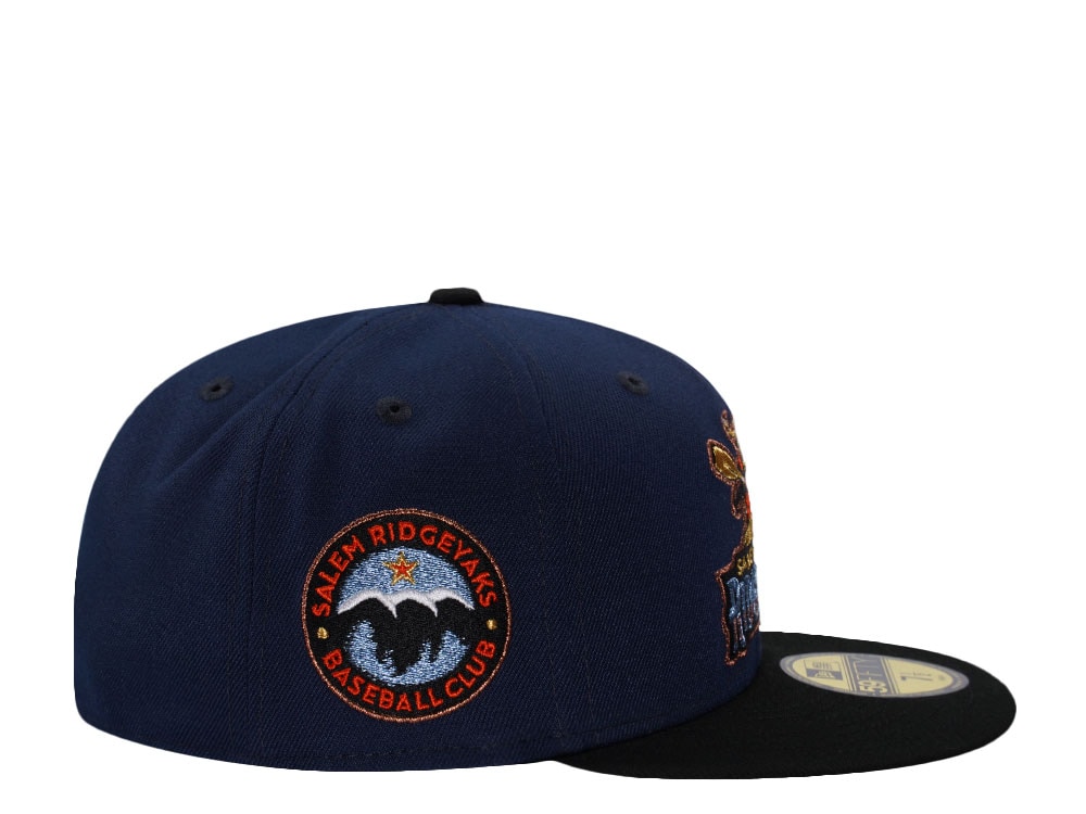 New Era Salem Ridge Yaks Metallic Navy Two Tone Edition 59Fifty Fitted Cap