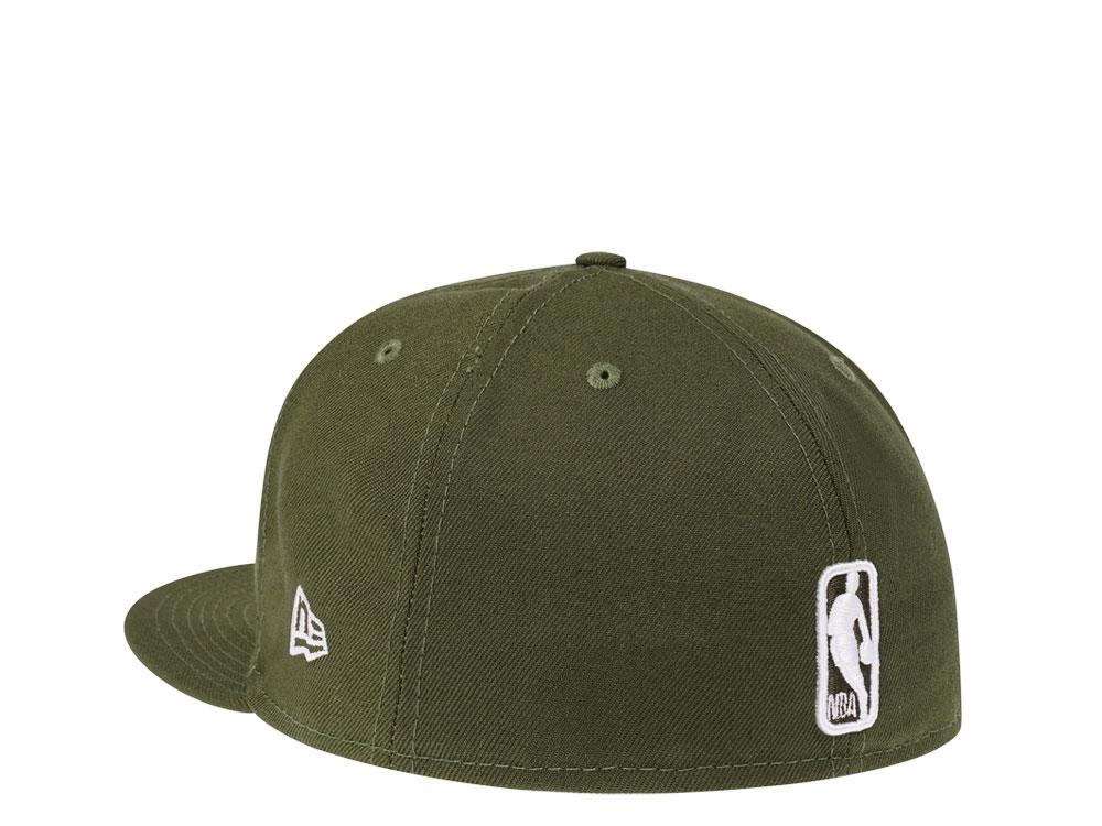 New Era Brooklyn Nets Rifle Green Edition 59Fifty Fitted Cap